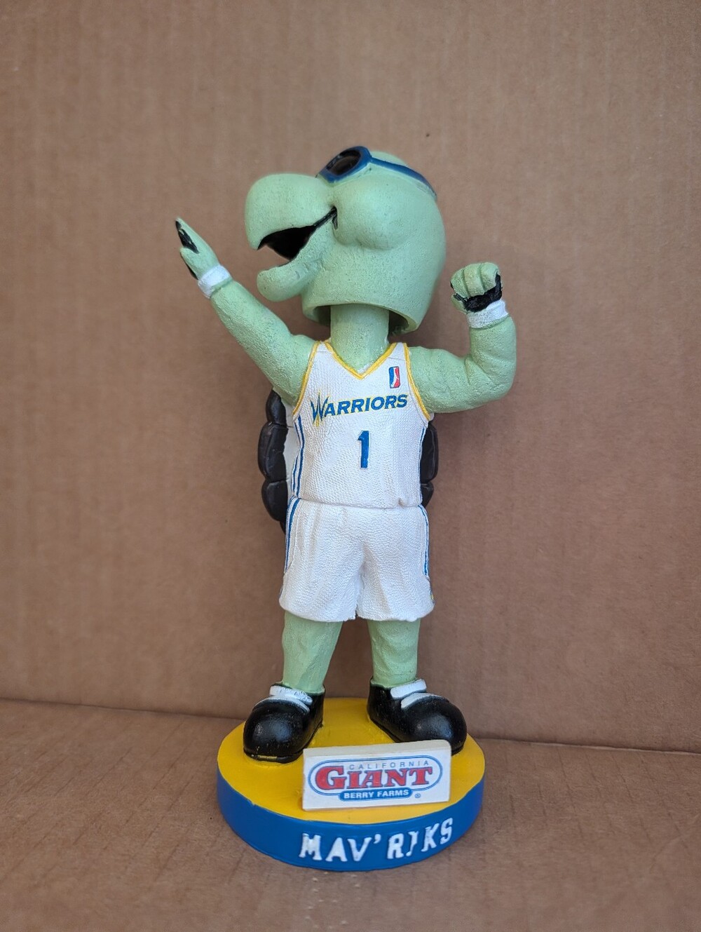 Santa Cruz Warriors Mav'Riks Mascot Bobblehead w/ Box SGA G-League Golden State